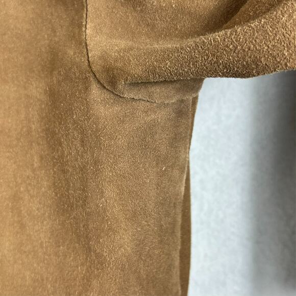 Del Mare 1911 Men's Size 48 Brown Long 100% Leather Coat Made in Italy - Picture 6 of 15